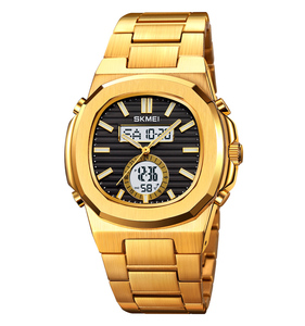 Skmei 2279 Thời Trang Người Đàn Ông Của Đồng Hồ Thể Thao Analog Kỹ Thuật Số Đồng Hồ Báo Thức <span class=keywords><strong>LCD</strong></span> Đồng Hồ Kỹ Thuật Số 5ATM Thép Không Gỉ Người Đàn Ông Đồng Hồ - Product Image 1