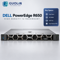 Server Barebone Dell PowerEdge R650 Segel Pabrik, Platform Pemrosesan Data Kecepatan Tinggi Prosesor Ganda