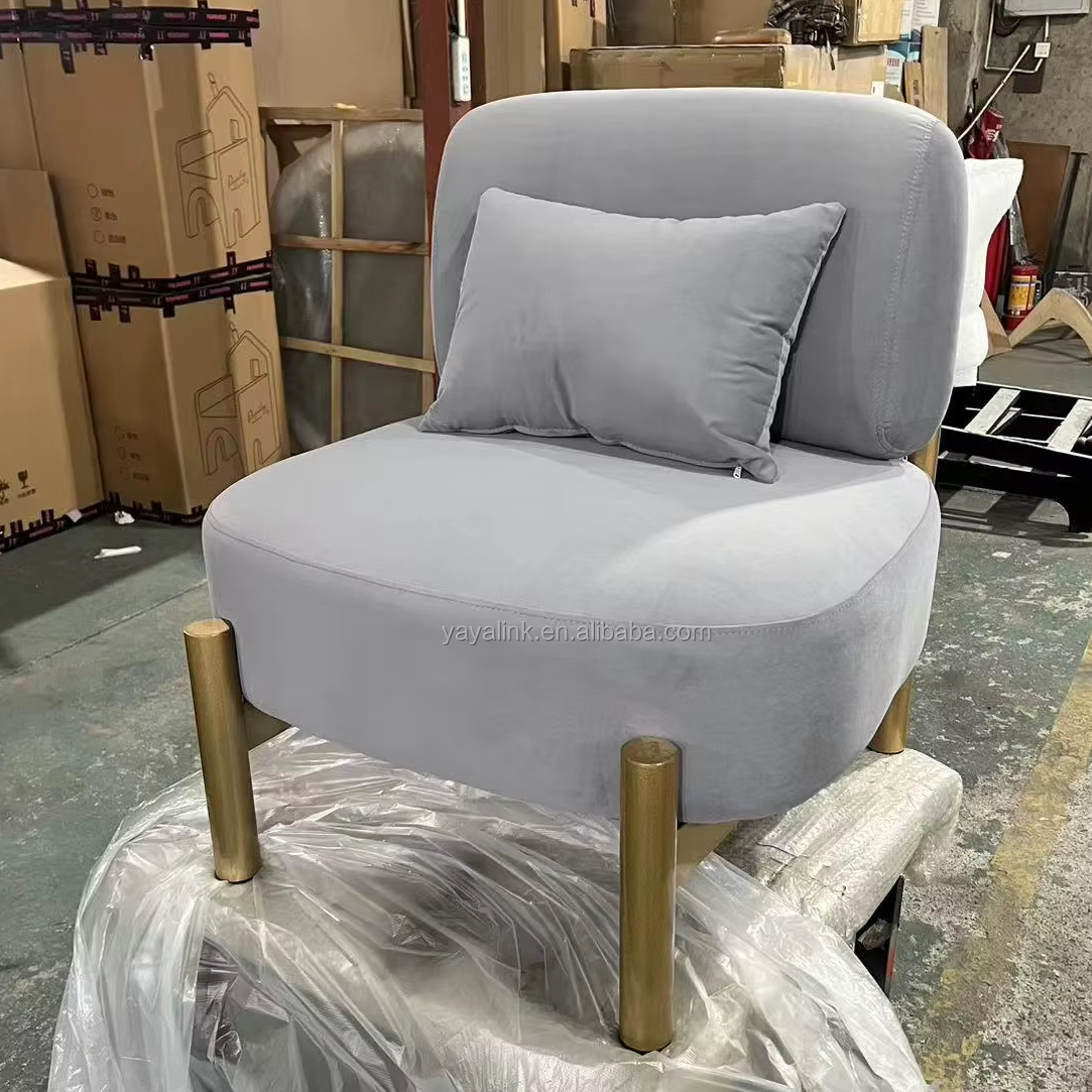 Nordic Minimalist Light Luxury Single Sofa Chair Designer Fashion Living Room Balcony Creative Lamb Velvet Lazy Lounge Chairr