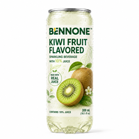Thé au kiwi de qualité supérieure, enrichi en jus véritable, boisson pétillante saine, logo personnalisé, OEM ODM disponible