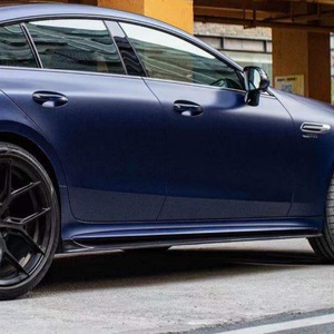 Kit de carrosserie latérale pour <span class=keywords><strong>Mercedes</strong></span> Benz <span class=keywords><strong>AMG</strong></span> GT50, mise à niveau style PK, jupe latérale en fibre de carbone sèche, petit kit de contour - Product Image 6