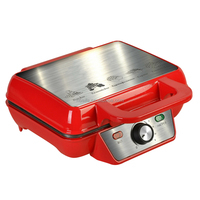 Aifa 1200 Watts Acier inoxydable 2 4 tranches de gaufrier belge avec bouton de brunissage et voyants lumineux