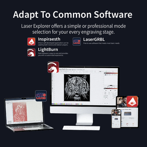 Graveur et découpeur <span class=keywords><strong>laser</strong></span> à diode <span class=keywords><strong>Ortur</strong></span> H20 10W 20W 40W 2W IR avec assistance pneumatique, taille de plateau 16,5 x 11,8 pouces, machine de gravure <span class=keywords><strong>laser</strong></span> pour métal - Product Image 5