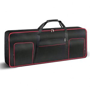 Free Sample 61 Keys Piano Keyboard Gig <b>Bag</b> with Adjustable Straps and 5-Pocket for Keyboard <b>Accessories</b>,61 Key Keyboard Case - Product Image 1