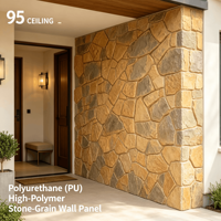 Panneau de pierre architecturale en polyuréthane, imitation granit, revêtement intérieur/extérieur, salle de bain, décoratif, léger, imperméable