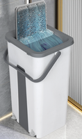 Serpillère en microfibre BENHENG pour nettoyage humide et sec, avec seau mains libres et facile à utiliser
