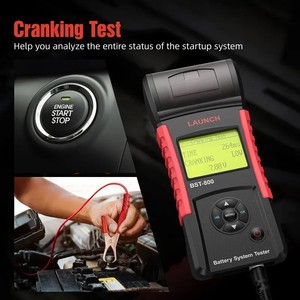 Testeur de système de batterie LAUNCH BST-800, test de démarrage et de charge, machine de vérification de batterie BST800 avec imprimante - Product Image 6