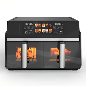 Anbolife Nouvelle Friteuse à Air Double Panier Grande Capacité 8L 9L 10L 12L avec Fenêtre et Affichage Numérique Freidora De Aire <span class=keywords><strong>Ninja</strong></span> |   OEM/ODM - Product Image 1