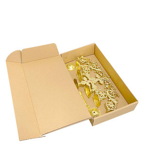 HT Candelabro a Croce Ortodossa Placcato in Color Oro Antico per Articoli Religiosi da Chiesa o da Scrivania - Product Image 6