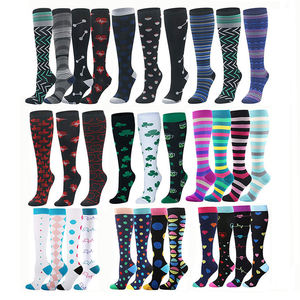 웃긴 무릎 높은 여자 남자 피트니스 체육관 운동 스포츠 사용자 정의 압축 양말 - Product Image 2