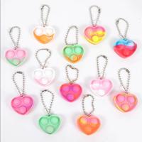 Mini Pop Sleutelhanger Peuter Zintuiglijke Fidget Speelgoed Bulk Klaslokaal Prijzen Terug Naar School Halloween Verjaardag Feest Favorieten Bruiloft Cadeau
