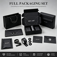 Boîtes d'emballage personnalisées de luxe en kraft noir avec fermeture éclair, imprimées avec votre marque, pour cadeaux, produits de soin de la peau et cosmétiques, avec insert en papier