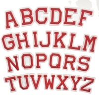 Écussons de Broderie Grossiste Transfert Thermique Logo 3D Grandes Lettres à Repasser Chenille pour Vêtements Brodés Délai d'Échantillonnage 1-3 Jours