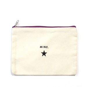 Wholesale Zipper Makeup Eco-Friendly Cotton <b>Accessory</b> Pouch Double Sided Cosmetic <b>Bag</b> Canvas With - Product Image 1