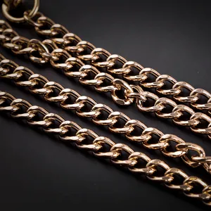 Decorative Accessories Of Handbags Competitive Price Iron Shiny Metal Belt Chain For Shoulder Bag Purse Chain Strap Wallet Chain