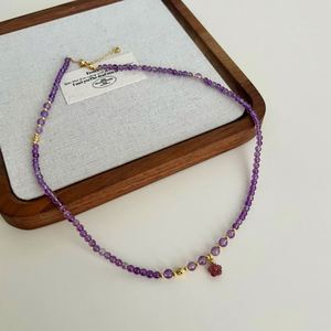 Dylam Fine <b>Top</b> Jewelry Factory Directly Sales Customizable Natural <b>Crystal</b> Bead Necklaces with Sakura Pendant for Women Daily - Product Image 4