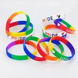 Waterproof Customized Print Elastic Country Flag Silicone Wristband With Logo Custom Rubber Basketball Bracelets Sport Wristband