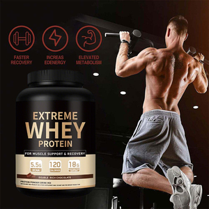 Isolat de protéines de lactosérum de qualité supérieure OEM ODM 90 WPI 5LB Double Rich Chocolate Certifié GMP pour la croissance musculaire Vente en gros transfrontalière - Product Image 4