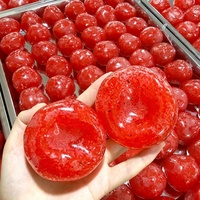 Jouet Squishy Slushy en forme de fromage, de pastèque, de pomme et de purée de pomme de terre, pour la fabrication de slushies DIY, jouet anti-stress et de décompression