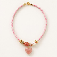 Colliers pendentifs en corde paracorde pour femmes, colliers tendance à perles mélangées épaisses, colliers en cordon, bijoux bohèmes pour les fêtes