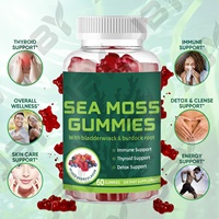 Gummies de mousse de mer biologique JBY OEM sous marque privée – Complément brut