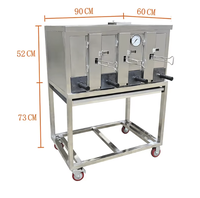 Vente chaude automatique gaz sans fumée BBQ Satay Kebab brochette Machine poulet poisson viande grill machine