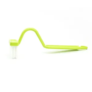 Cepillo Limpiador de Inodoro Curvo de Plástico con Cerdas Suaves, Cepillo de Limpieza Ecológico en Forma de V para Bordes de Baño, Ventanas y Cocina - Product Image 6