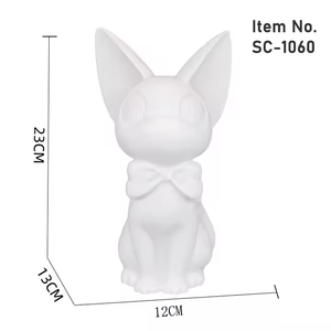 Nouveauté : Jouet en vinyle blanc, modèle de dessin animé mignon, peinture artistique fluide, bricolage, <span class=keywords><strong>Gigi</strong></span> Cat, graffiti, tirelire - Product Image 3