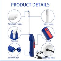 Lance-pulvérisateur électrique 4AA prêt à l'emploi - Compatible universellement avec les bidons de 1 gallon et les conteneurs de produits chimiques