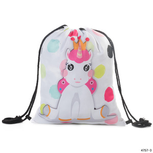 Children Birthday Party Favors Cartoon School Backpacks Girls <b>Drawstring</b> String Women Gift Promotional <b>Bag</b> - Product Image 5