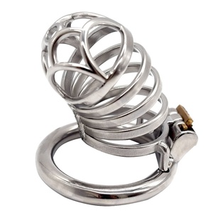 Jaula de Castidad Masculina FRRK de 6.8cm, Candado de Bondage BDSM, Jaula de Castidad de Acero Inoxidable para Pene, Jaula de Castidad para Hombres - Product Image 4