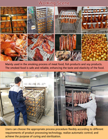 Équipement de fumage de poulet directement de l'usine de bonne qualité four sans fumée four chorizo machine à saucisse machines