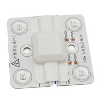 Module LED 220V 4 LED à réflexion diffuse, plaque lumineuse carrée, film souple, source de lumière extérieure, indice de protection IP20, 4-6W, Ra80, 3000-10000K