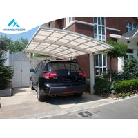 Toldo de aluminio plegable para techo de coche, modelo de carpa de techo, 10x20, para invierno, techo de policarbonato, garaje