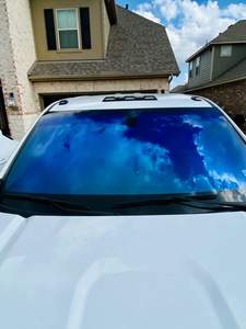 فيلم سيارات متغير اللون 40 بوصة * 100 قدم، فيلم متغير اللون بنسبة 20%-90% نفاذية الضوء، أزرق يحجب 99% من الأشعة فوق البنفسجية، عازل حراري عالي، تظليل نوافذ أزرق - Product Image 2