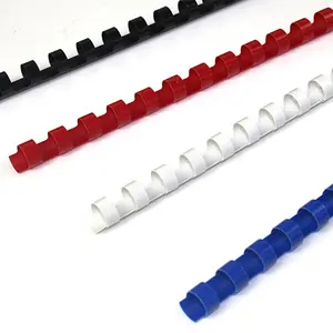 SAITAO Multicolor A4 Office Binding Spines 100 Pack 20-450 Binding Sheets 21 Holes PVC Binding Comb