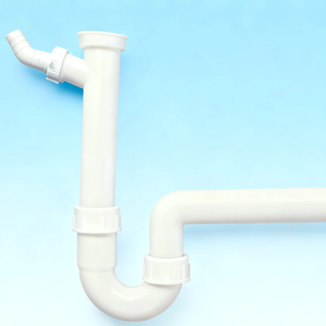 HONGLEI <span class=keywords><strong>Scarico</strong></span> per Lavabo Moderno in PP Bianco 1 1/2''*40 con Troppopieno Anti-Intasamento, Facile Installazione, Garanzia 5 Anni - Product Image 1