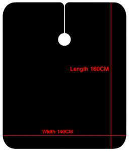 Logo personalizzato di alta qualità Beige scuro mantello popolare salone di colore barbiere impermeabile 160*140cm donne uomini uomini clienti - Product Image 2