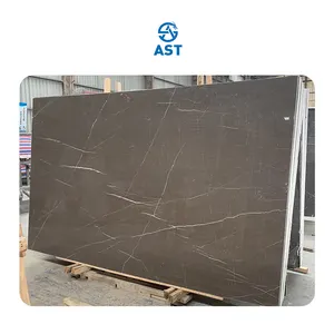 AST OEM ODM Natural Brown Marble Polished Wholesale Price Marmor Custom Coffee Mousse Marble Slabs