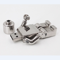 Memoria USB Metálica con Forma de Robot, Regalos Tecnológicos Populares, Venta al por Mayor, Unidades Flash USB de 2.0 y 3.0, 8GB y 16GB