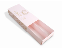 Boîte cadeau coulissante de luxe imprimée Offre Spéciale personnalisée Emballage à tiroir pliant en papier d'art avec séparateur pour chaussettes