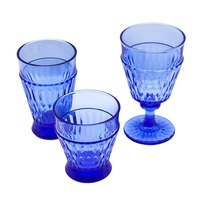 Gobelet en verre personnalisé vintage uni, ondulations élégantes en relief, tasse pressée pour l'eau, le jus ou le lait