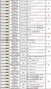 Housses de siège sur mesure en cuir, ensemble complet pour Chevrolet Silverado 1500 HD 2007-2025 - Product Image 2
