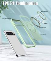 Pour Google Pixel 10 9A 9 Pro XL Rotation à 360 degrés charge sans fil magnétique conception d'armure étanche coque de téléphone avec poignée