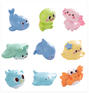 3D Mini ornamento casa delle bambole tartaruga delfino animale figura artigianale natale lotto di resina oceano tema mare bagno per bambini giocattoli per bambini - Product Image 3