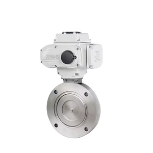 Válvula de Mariposa COVNA de Acero Inoxidable 316 de 2 Pulgadas DN50 24V DC con Actuador Eléctrico, Tipo Wafer, con Garantía de 90 Días - Product Image 1