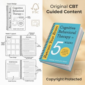 Terapia Cognitivo-Comportamental en 5 Semanas, Cuaderno de Ejercicios con Encuadernación en Espiral, Reentrena tu Cerebro, Gestiona la Depresión y la Ansiedad, Cambia tu Vida Hoy - Product Image 5
