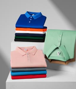 เสื้อโปโลระบายอากาศได้ดีสำหรับผู้ชายเสื้อโปโลลายตัวอักษร H 180กรัมสำหรับกีฬากอล์ฟ - Product Image 4