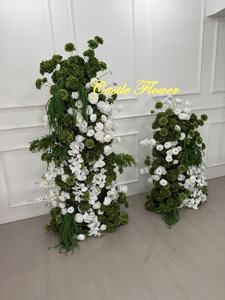 Arreglo de <span class=keywords><strong>Torre</strong></span> de Pastel para Decoración de Bodas, Flores de Arco de Cuerno de Plantas Verdes Colgantes, Nuevo Estilo, Nuevo Estilo, para Decoración de Boda - Product Image 4