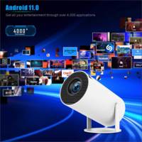 Projecteur de cinéma maison intelligent HY300 Pro Android 11, décodage 4K, projecteur portable MINI HD, projecteur vidéo portable mini 4k